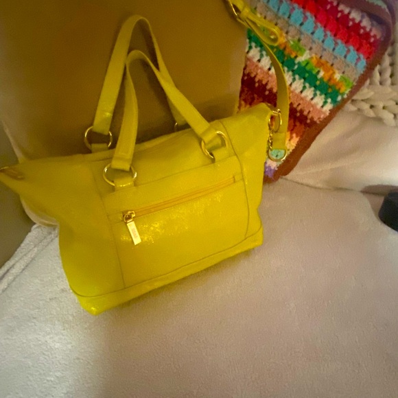 Yellow Leather Tote Bag - Picture 2 of 15